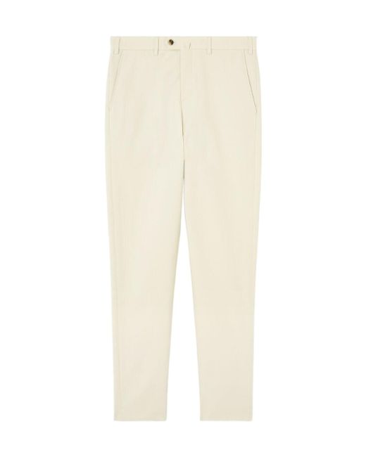 Loro Piana White Belt-Loop Casual Pants for men