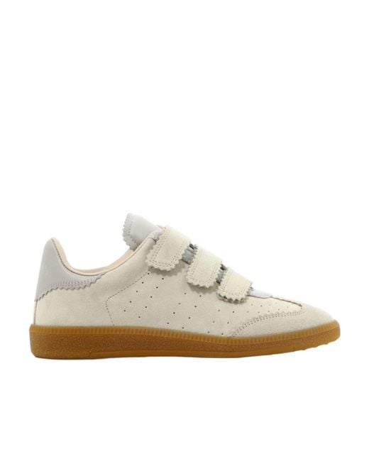 Isabel Marant White Beth Low-Top Sneakers