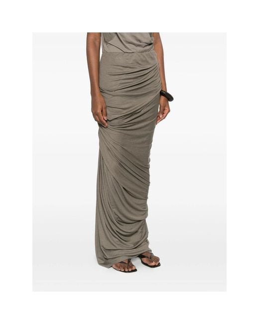 Entire studios Natural Dia Draped Knitted Skirt