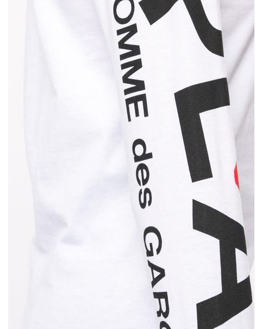COMME DES GARÇONS PLAY White Top With Print