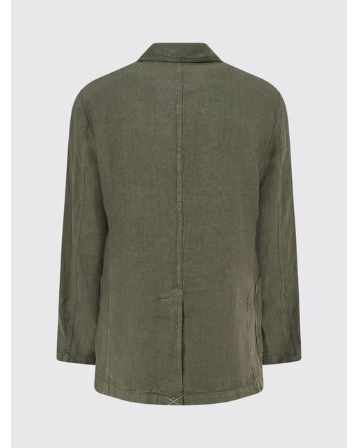 Aspesi Green Unlined Linen Blazer for men