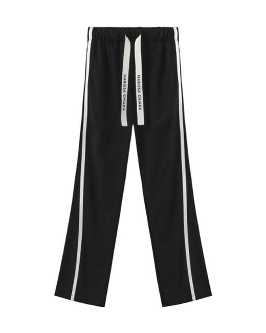 Marissa Chiara Black Drawstring Sweatpants
