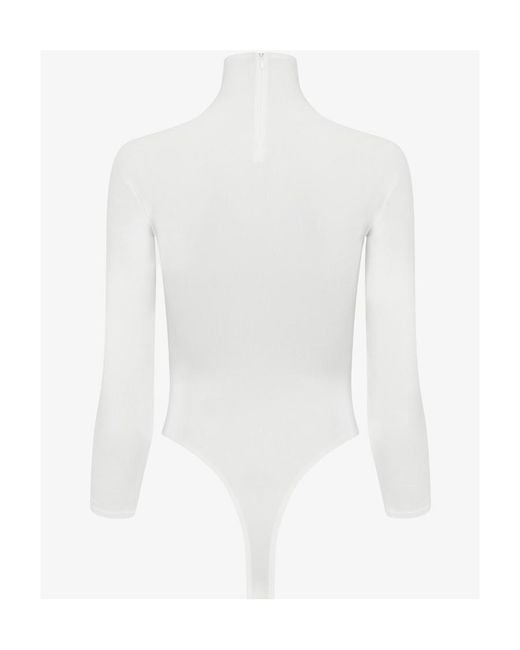 Alaïa White Long-Sleeved Jumpsuit