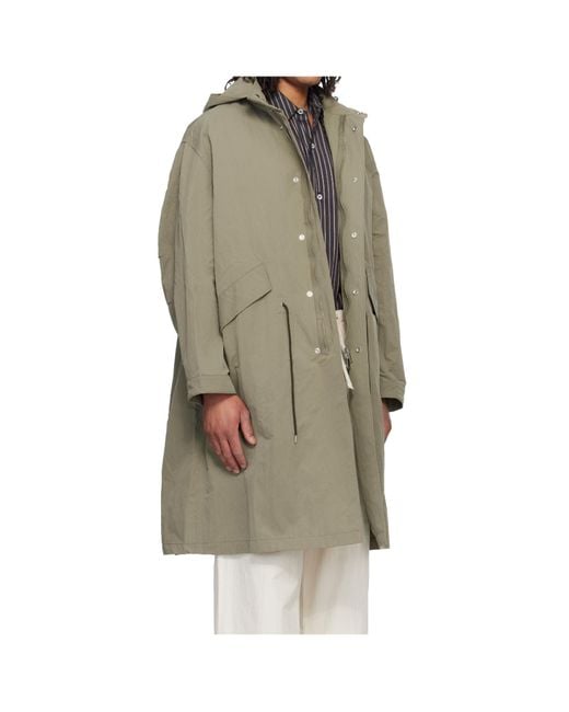 Studio Nicholson Multicolor Lotus Hooded Coat for men