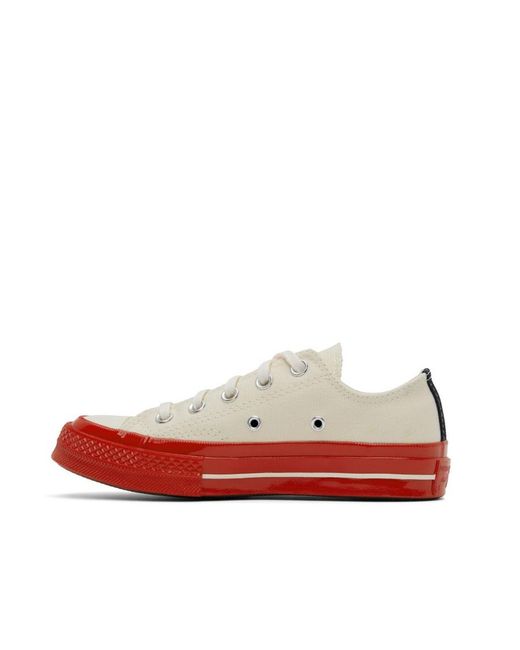 COMME DES GARÇONS PLAY Red Comme Des Garçons Play X Converse Low-Cut Sneakers for men
