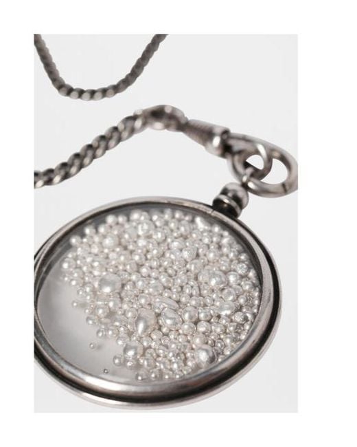 Ann Demeulemeester White Elsu Medallion Necklace