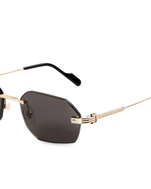 Cartier White Square Sunglasses for men