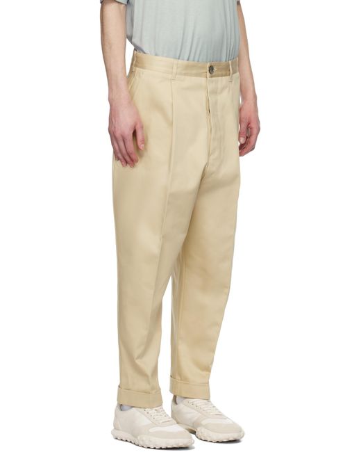 AMI Black Ami Oversized Carrot Trousers for men