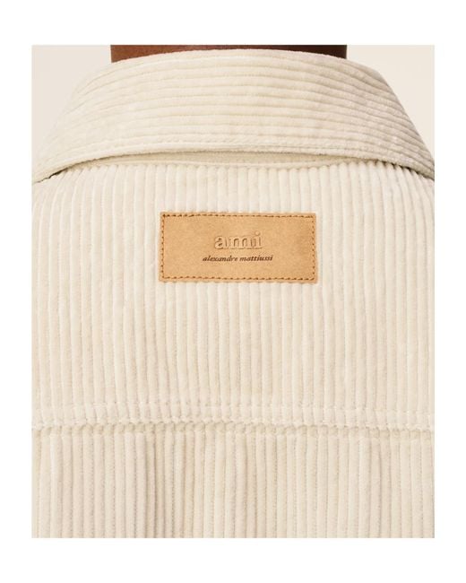 AMI Natural Cotton Overshirt for men