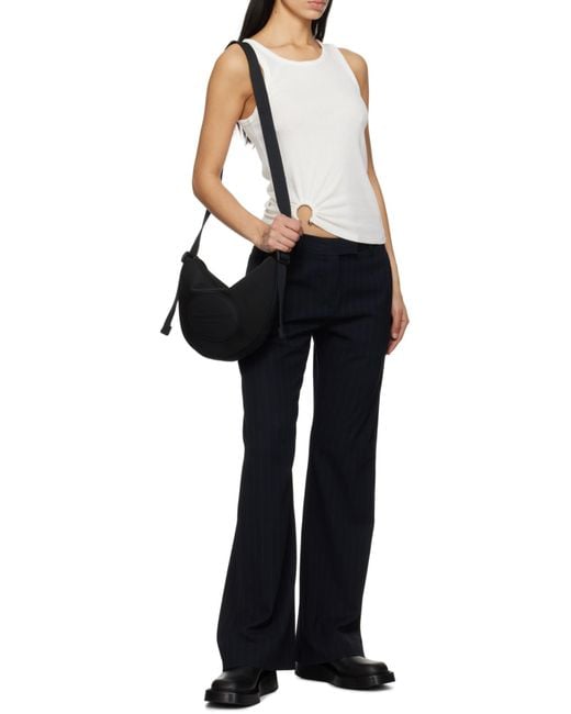 Alexander Wang Black Bo Logo Patch Small Crossbody Bag