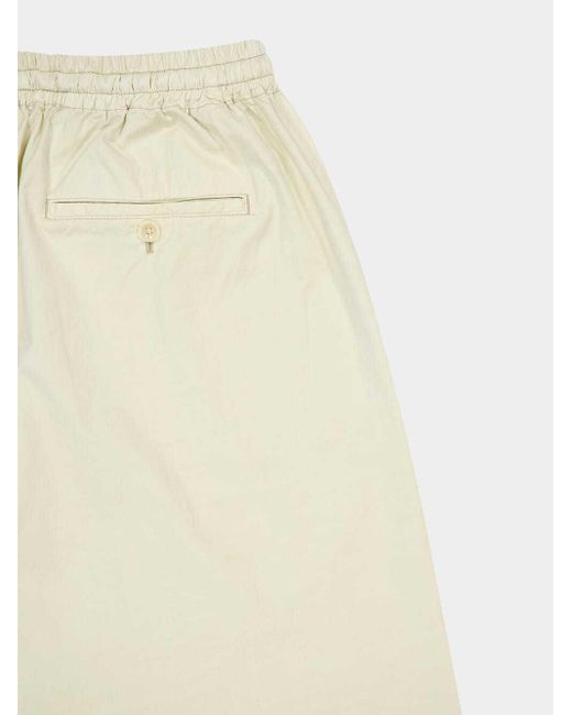 Lemaire White Drawstring Straight-Leg Pants for men
