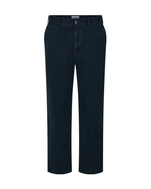Stone Island Blue Regular-Fit Chino Trousers for men