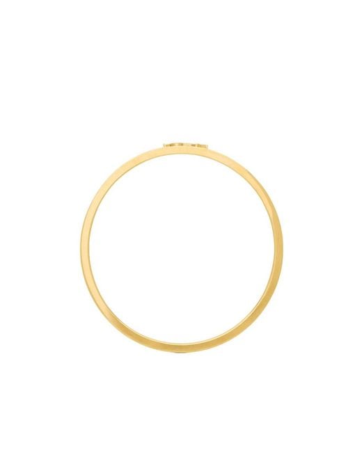 Saint Laurent White Logo Plaque Bracelet