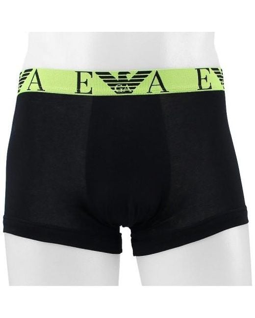 Emporio Armani Black Logo-Waist Boxer Briefs (Pack Of Two) for men