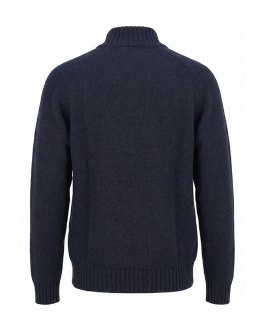 Altea Blue Long-Sleeve Cardigan for men