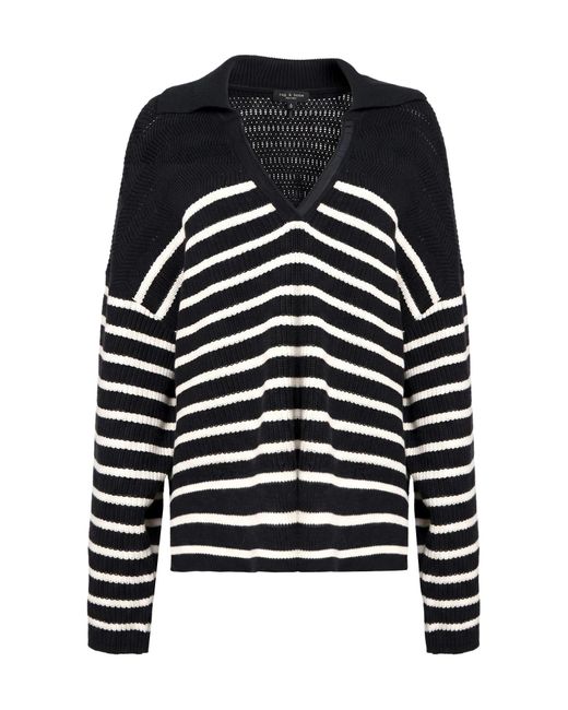 Rag & Bone Black Stripedknitted Jumpers