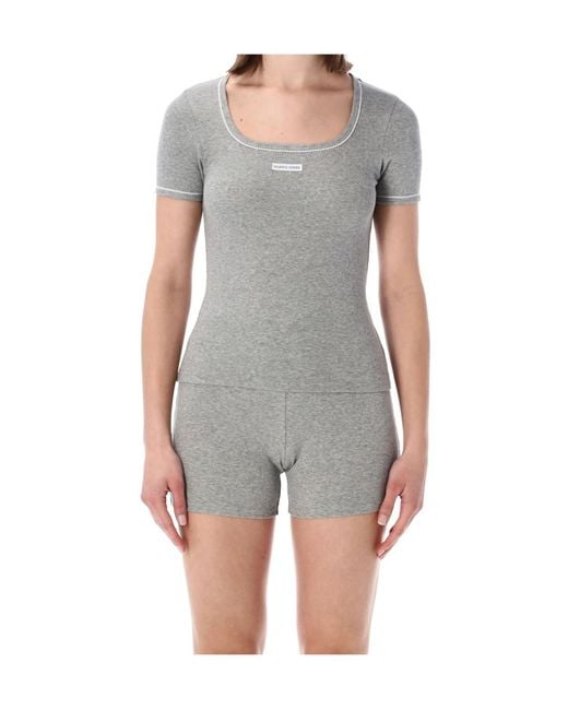 MARINE SERRE Gray Cute 70S T-Shirt