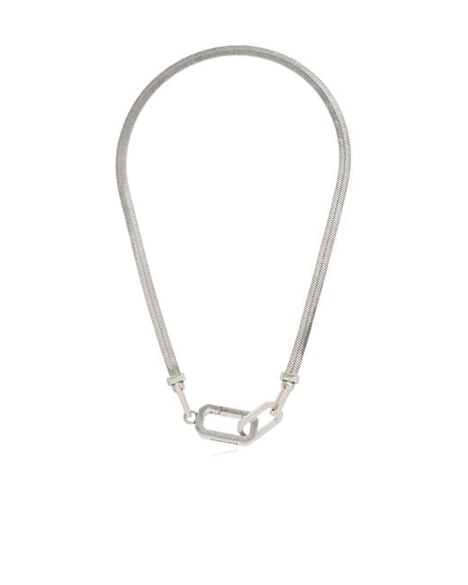 AllSaints Metallic Short Chain Necklaces