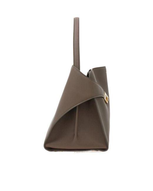 Ferragamo Brown Hug Soft Bicolor Shoulder Bag (L)