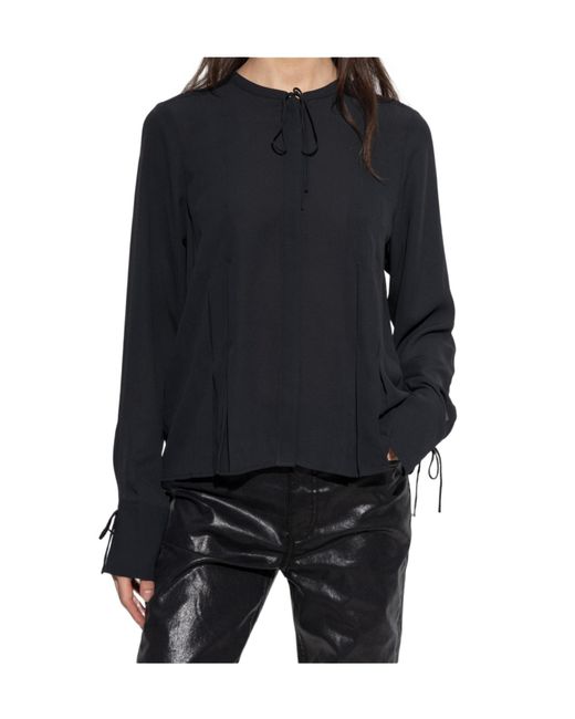 Rag & Bone Blue Long-Sleeved Cover-Up