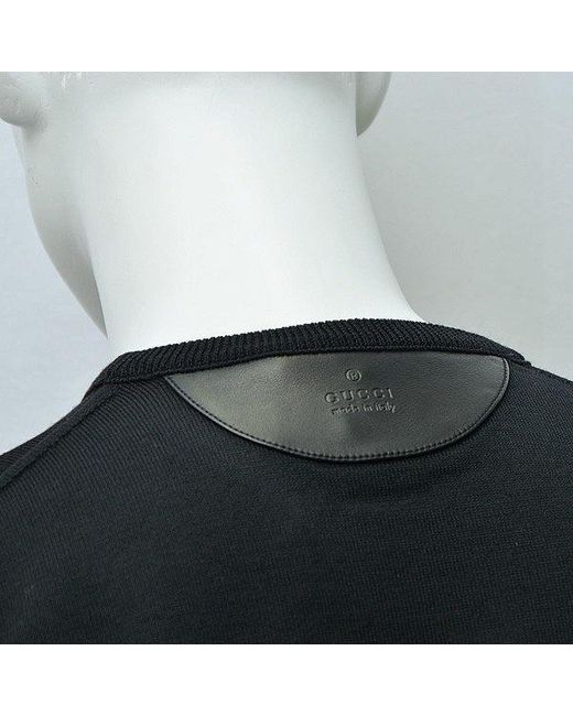 Gucci Black Round-Neck Knitted Pullover for men