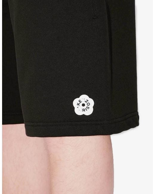 KENZO Black Boke Flower 2.0 Straight Leg Shorts for men
