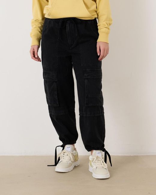 Isabel Marant Black Ivy Tapered Cargo Jeans
