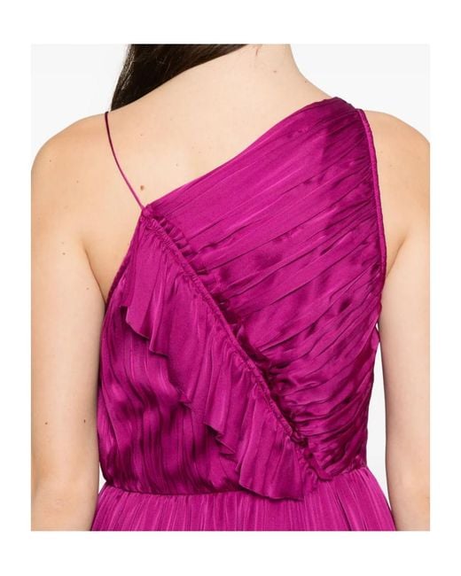 Ulla Johnson Purple Aisha Ruffled Maxi Dress