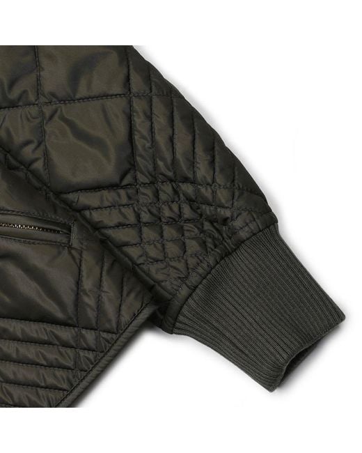 Burberry Green Micro Check-Stitch Wakerley Jacket