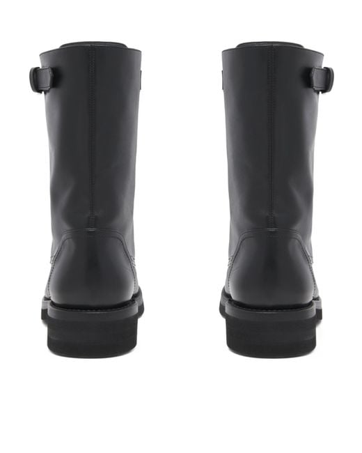 McQueen Black Biker Boot for men