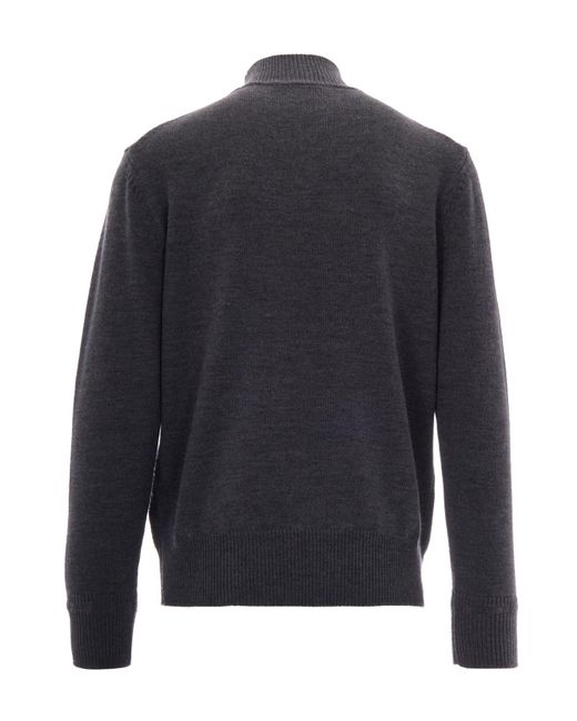 Paolo Pecora Blue Long-Sleeved Sweater for men