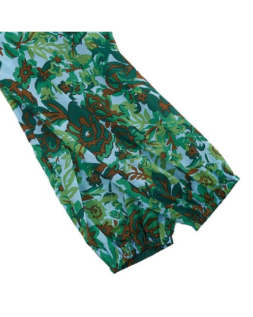 Tory Burch Green Elastic Waist Casual Pants