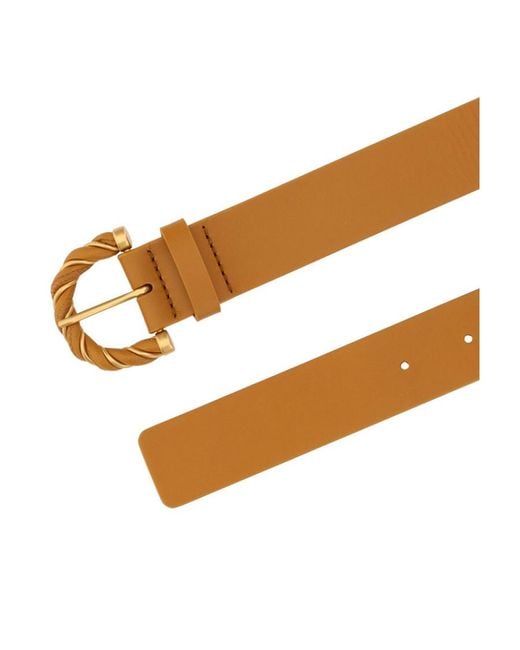 Bottega Veneta Brown Logo Belt