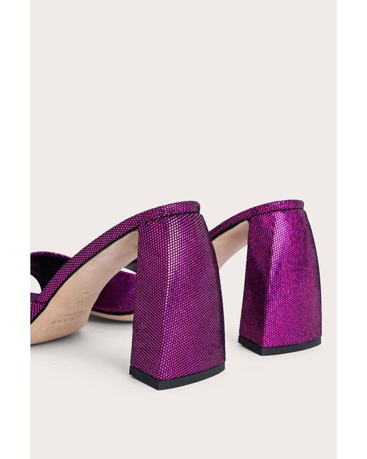 By Far Purple Michel Slip-On Sandals