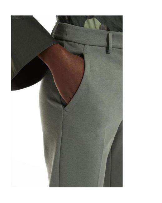 Max Mara Gray Straight Casual Pants