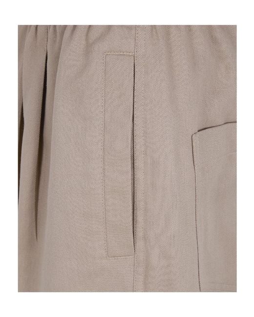 PT01 Gray Drawstring Casual Pants for men