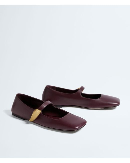 Bottega Veneta Brown Charlotte Mary-Jane Ballerina