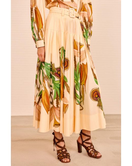 Ulla Johnson Multicolor Filagree Midi Skirt