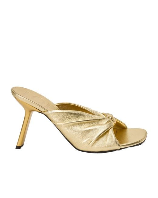 Loewe Metallic Pebble Soft Slides