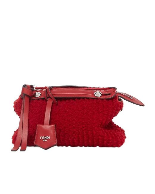 Fendi Red By The Way Soft Mini Crossbody Bag