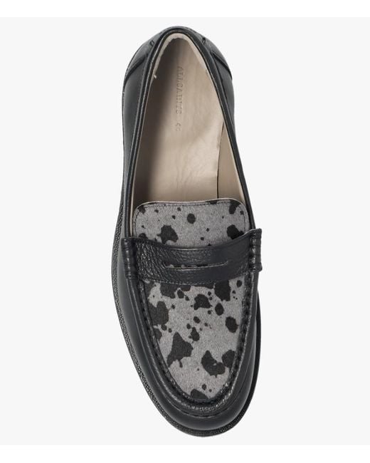 AllSaints Black Round-Toe Loafers for men