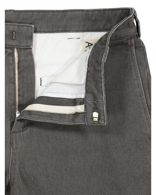 Aspesi Gray Belt-Loop Jeans for men