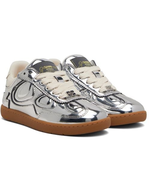 Ganni White Specchio Sneakers