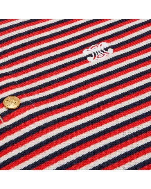 Céline Red Triomphe T-Shirt