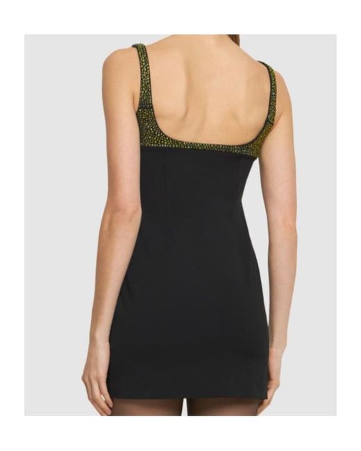 16Arlington Black Embellished Mini Dress