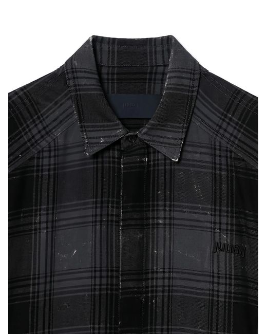 Juun.J Black Checked Shirt for men