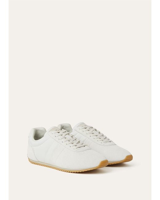Loro Piana White Fast Walk Sneakers
