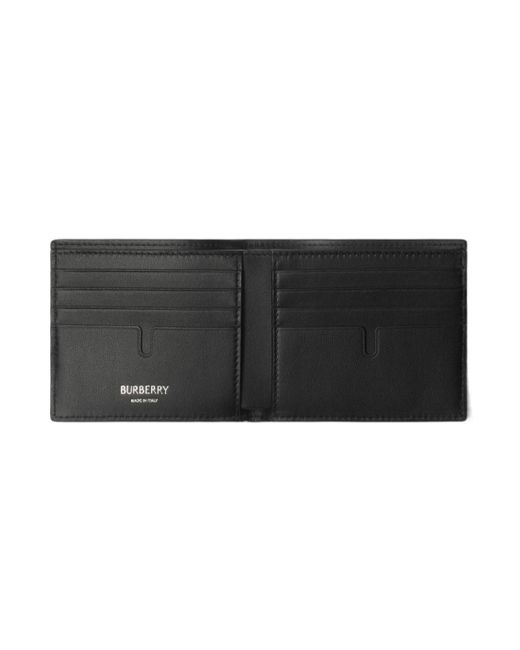 Burberry Blue Check Bifold Wallet for men