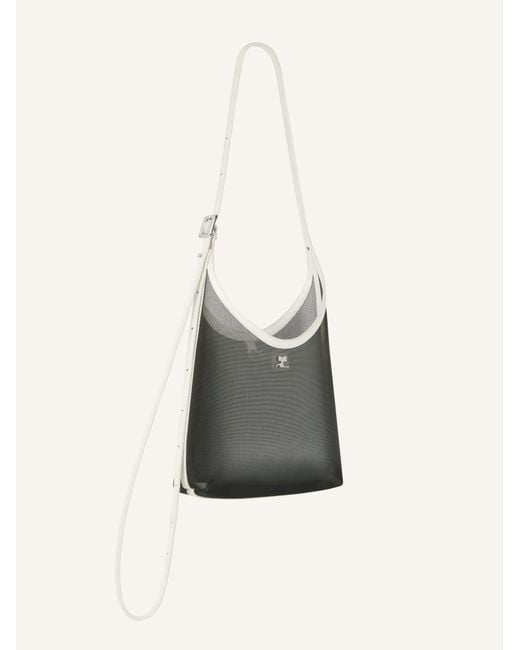 Courreges Gray Courrèges Melt Small Mesh Shoulder Bag