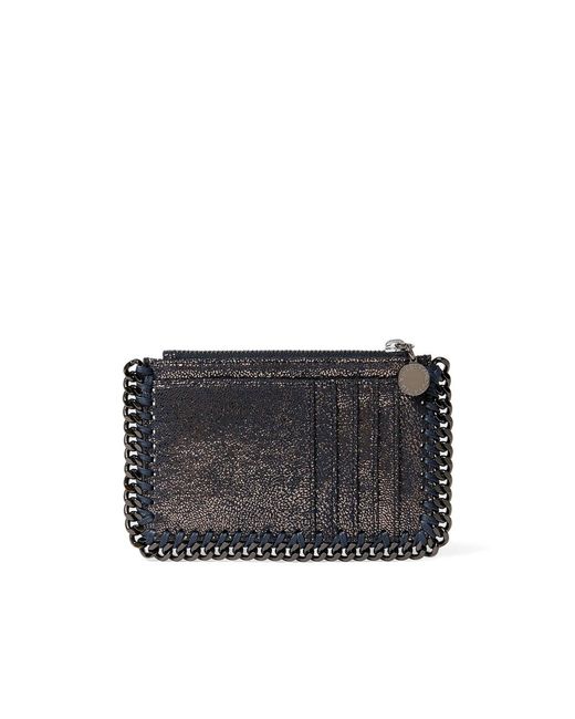Stella McCartney Black Falabella Chain-Trim Wallet